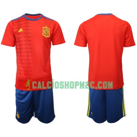 Spagna Bambino Maglia Prima 2019 Manica Corta (+ Pantaloncini)